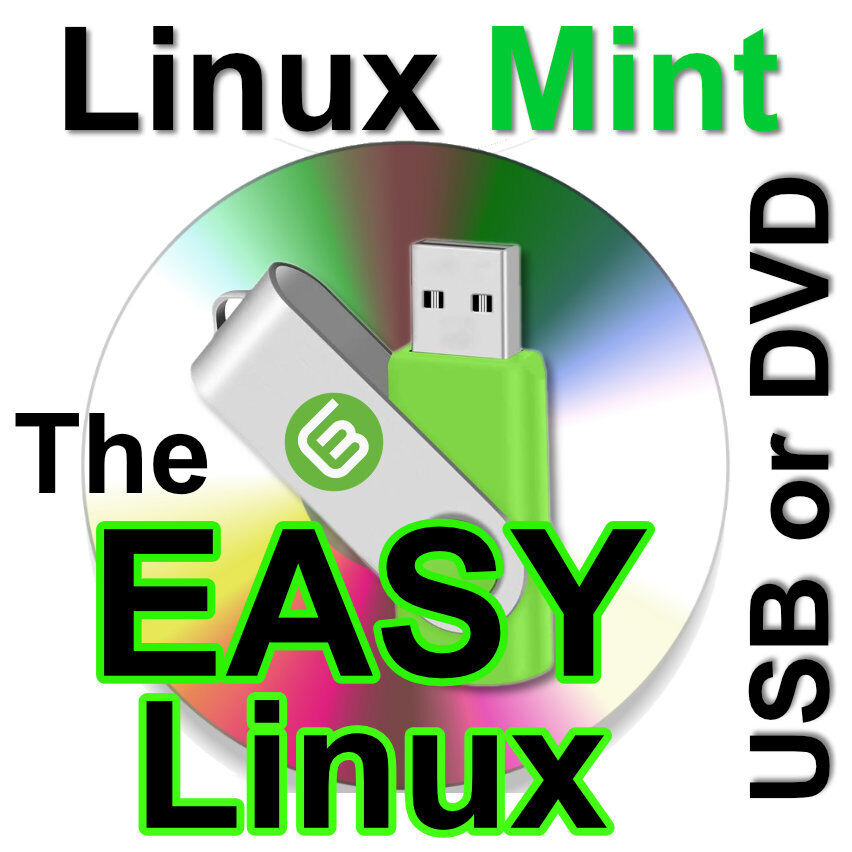 Linux Mint Latest 21.3 Cinnamon 64bit Easy LIVE/BOOTABLE DVD-or-USB FREESHIP