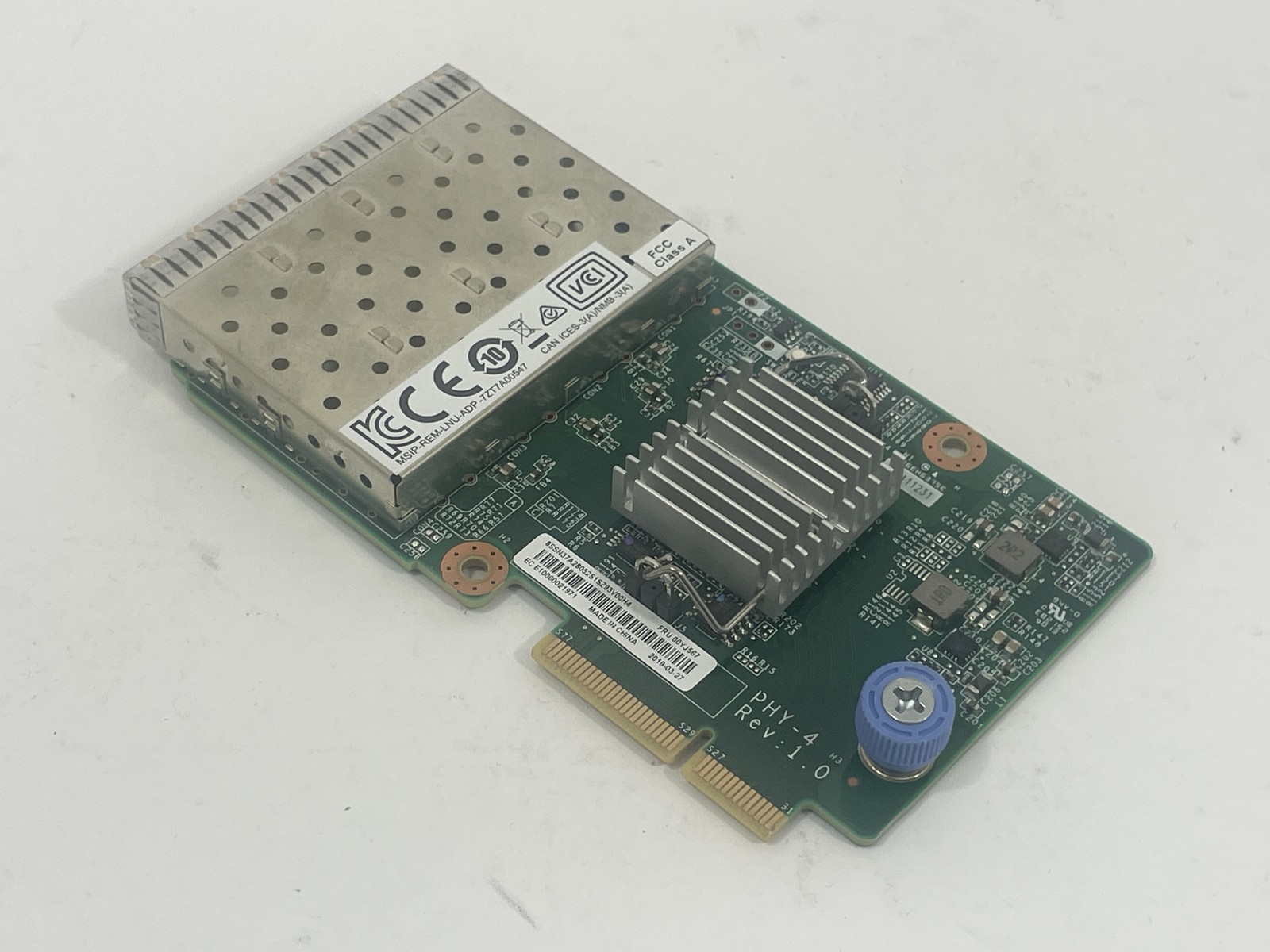 LOT OF 2 Lenovo ThinkSystem 00YJ567 10GB 4-Port SFP LOM Controller Card