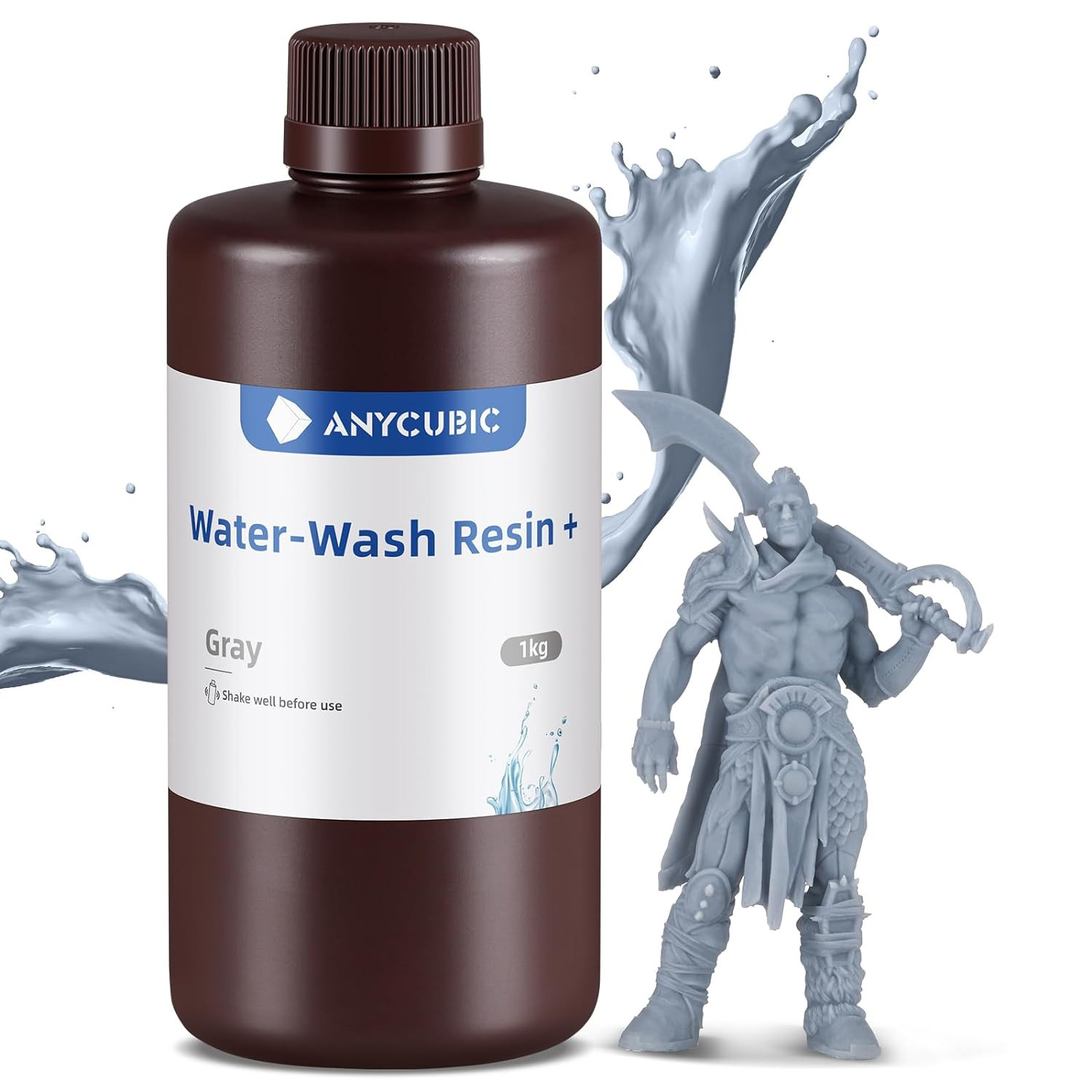 3D Printer Resin, Water Washable Resin, No Need Extra Alcohol and Easy to Clean,