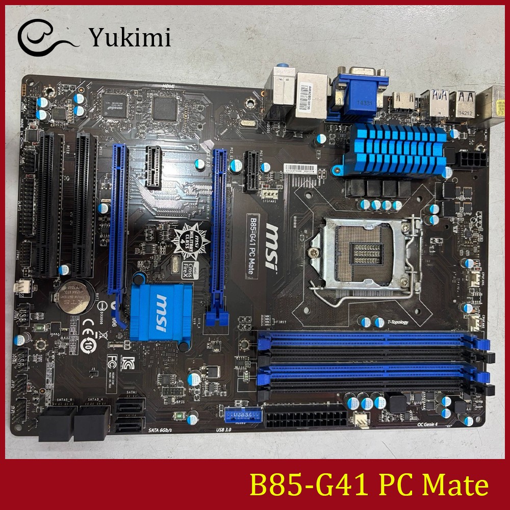 FOR MSI B85-G41 PC Mate DDR3*4 Socket 1150 HDMI VGA DVI 32GB ATX Ｍotherboard