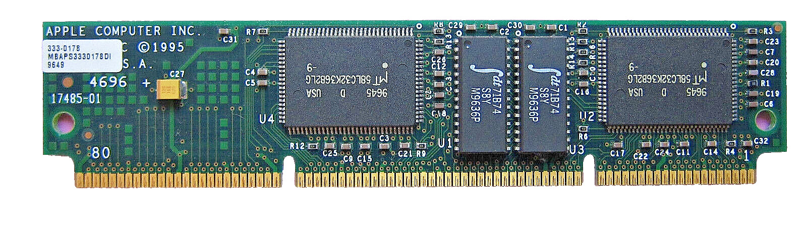 Genuine Vintage Very Rare Apple 256KB Cache Module 333-0178