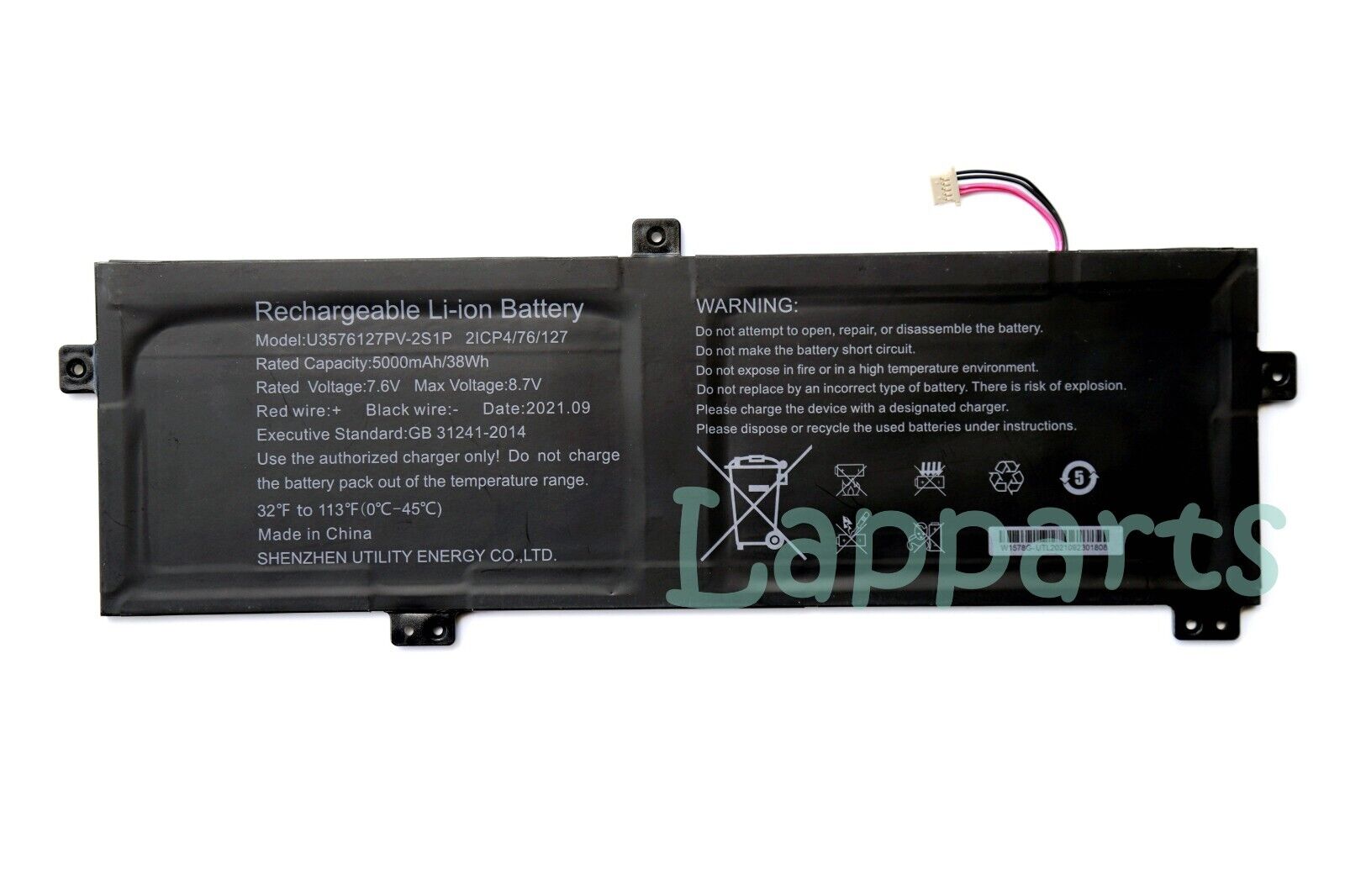 New Genuine U3576127PV-2S1P 5080270P U3576127 Battery for Gateway gwtn156-11bk