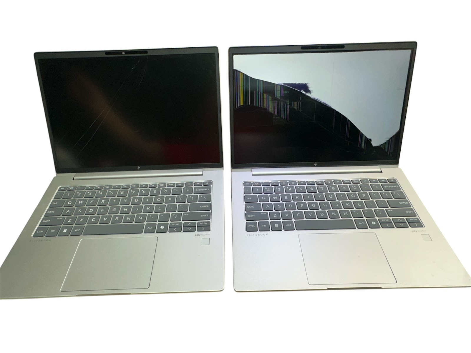 LOT OF 2:  ELITEBOOK 645 G11 LAPTOP AMD RYZEN - NO RAM SSD AC ADAPTER -CRACK LCD