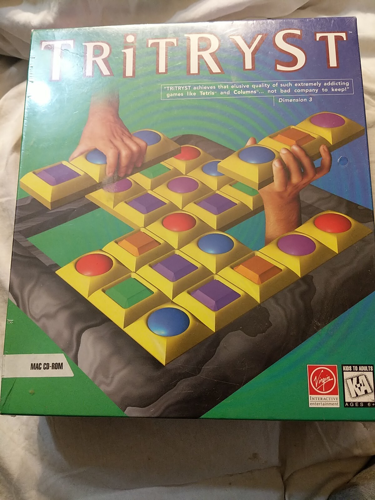 Virgin Lucas TriTryst Mac CD Rom      Game New Sealed (1995) Rare System 7 & up