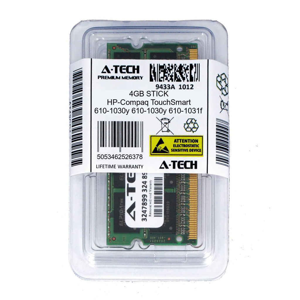 4GB SODIMM HP Compaq TouchSmart 610-1030y 610-1031f 610-1032f Ram Memory