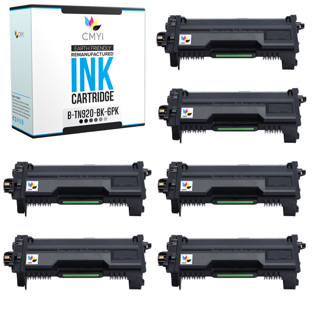 6PK Compatible TN920 Printer Toner for Brother DCP-L5510DN MFC-L5915DW L6810DW