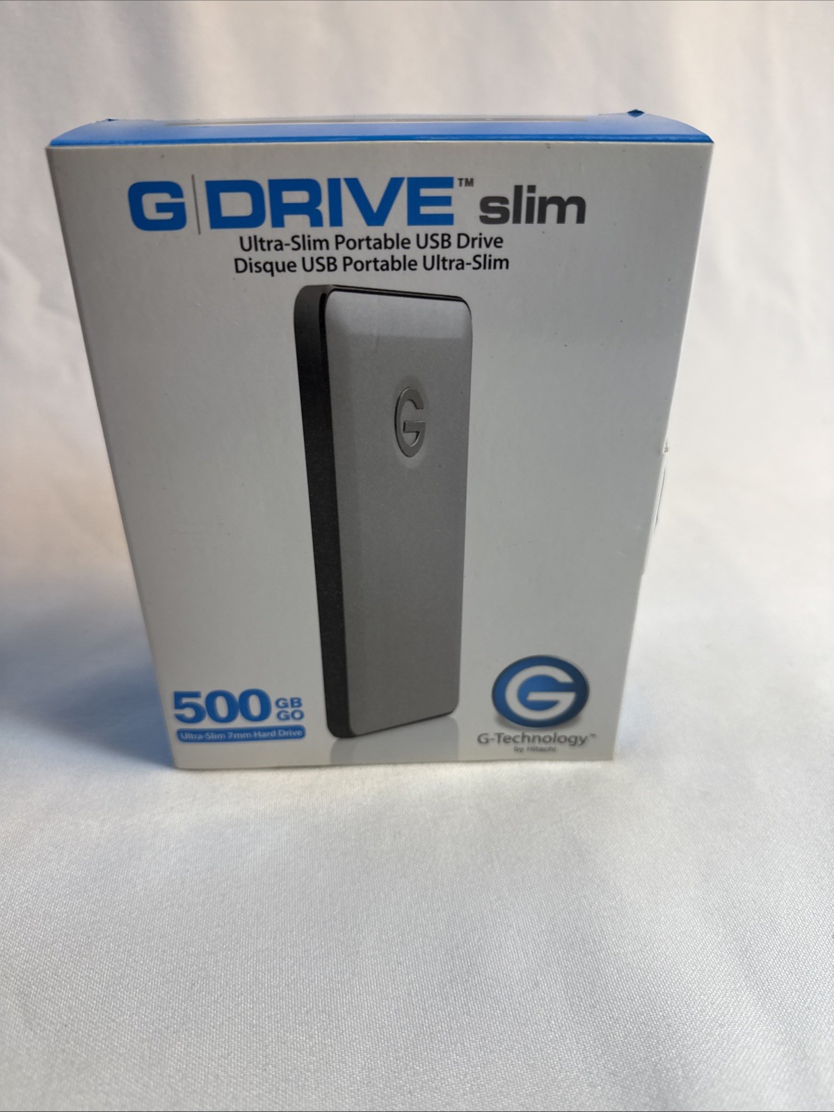 G-Technology 500GB G-DRIVE slim Portable Hard Drive USB 3.0 0G02361. PC & MAC.