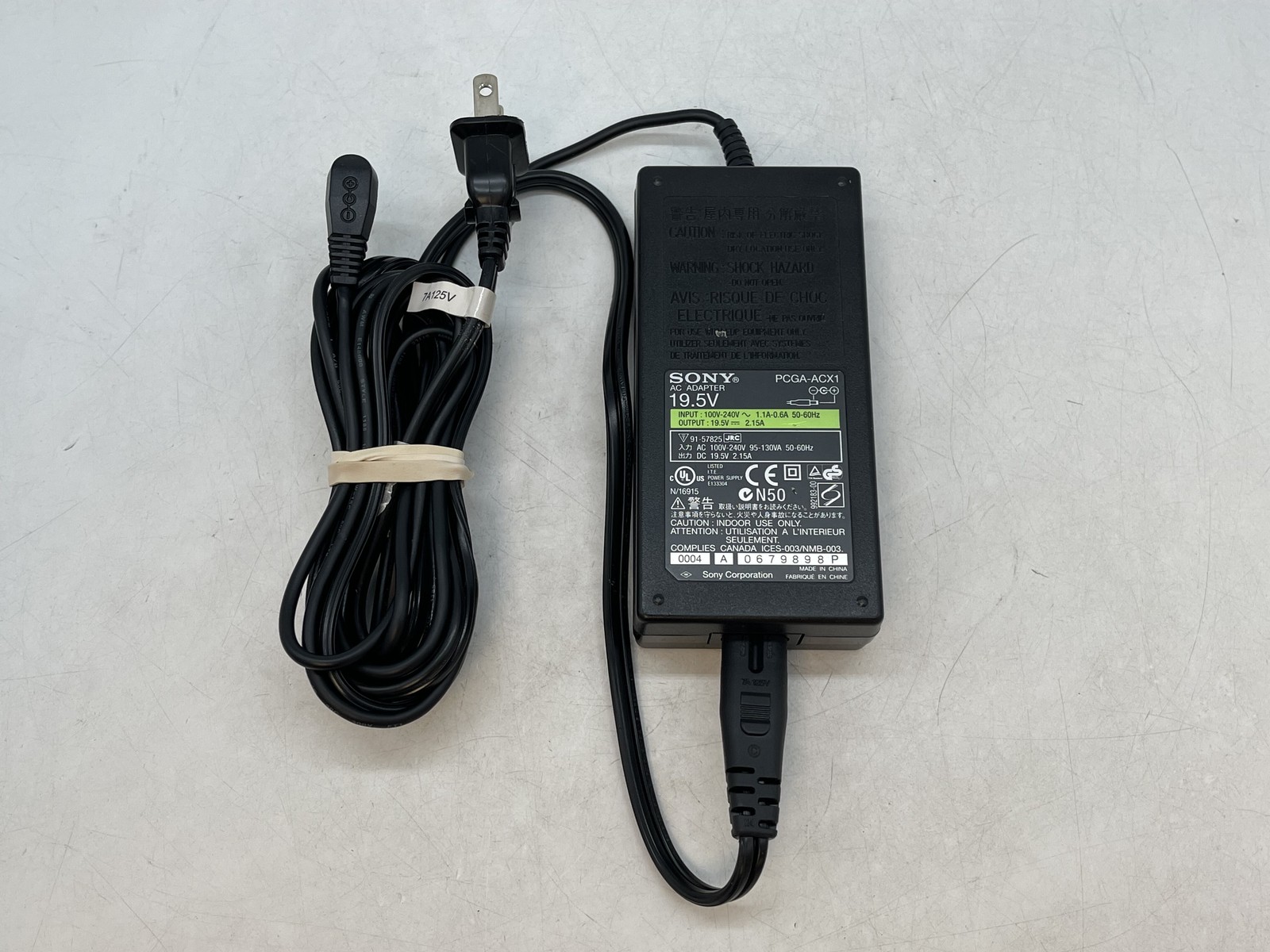 Sony AC Power adapter PCGA-ACX1 19.5V 2.15A Charger FREE S/H