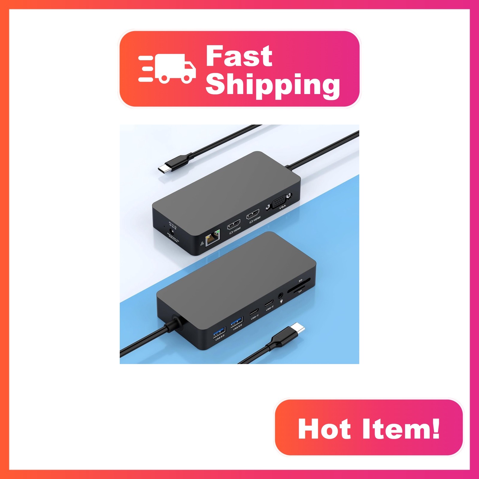 Rocketek Surface USB4 Dock Black