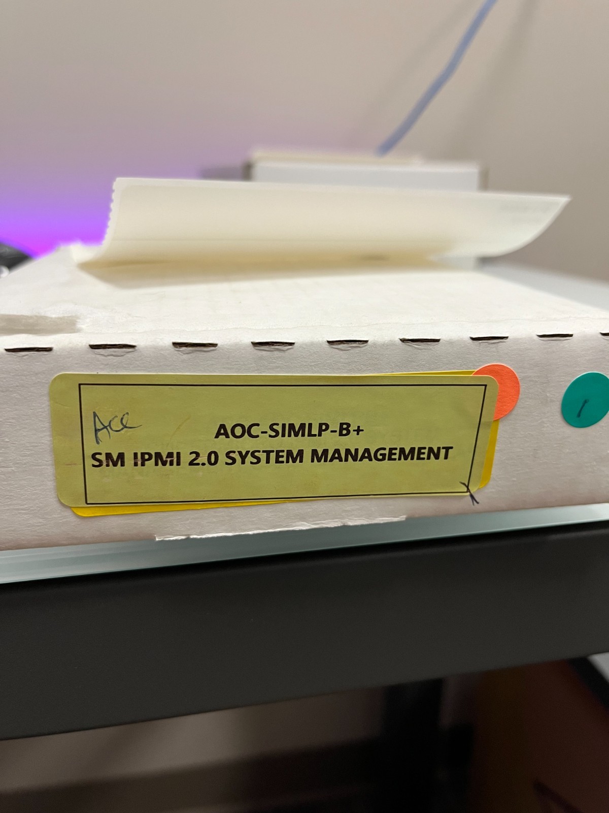 Supermicro AOC-SIMLP-B+ IPMI 2.0 Remote Management Card KVM Over LAN Module