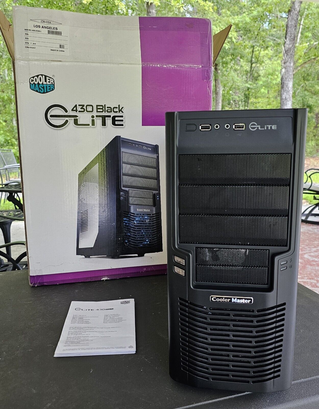 Cooler Master Elite 430 Mid-Tower Computer Chassis Case Black RC-430-KWN1 w/Box