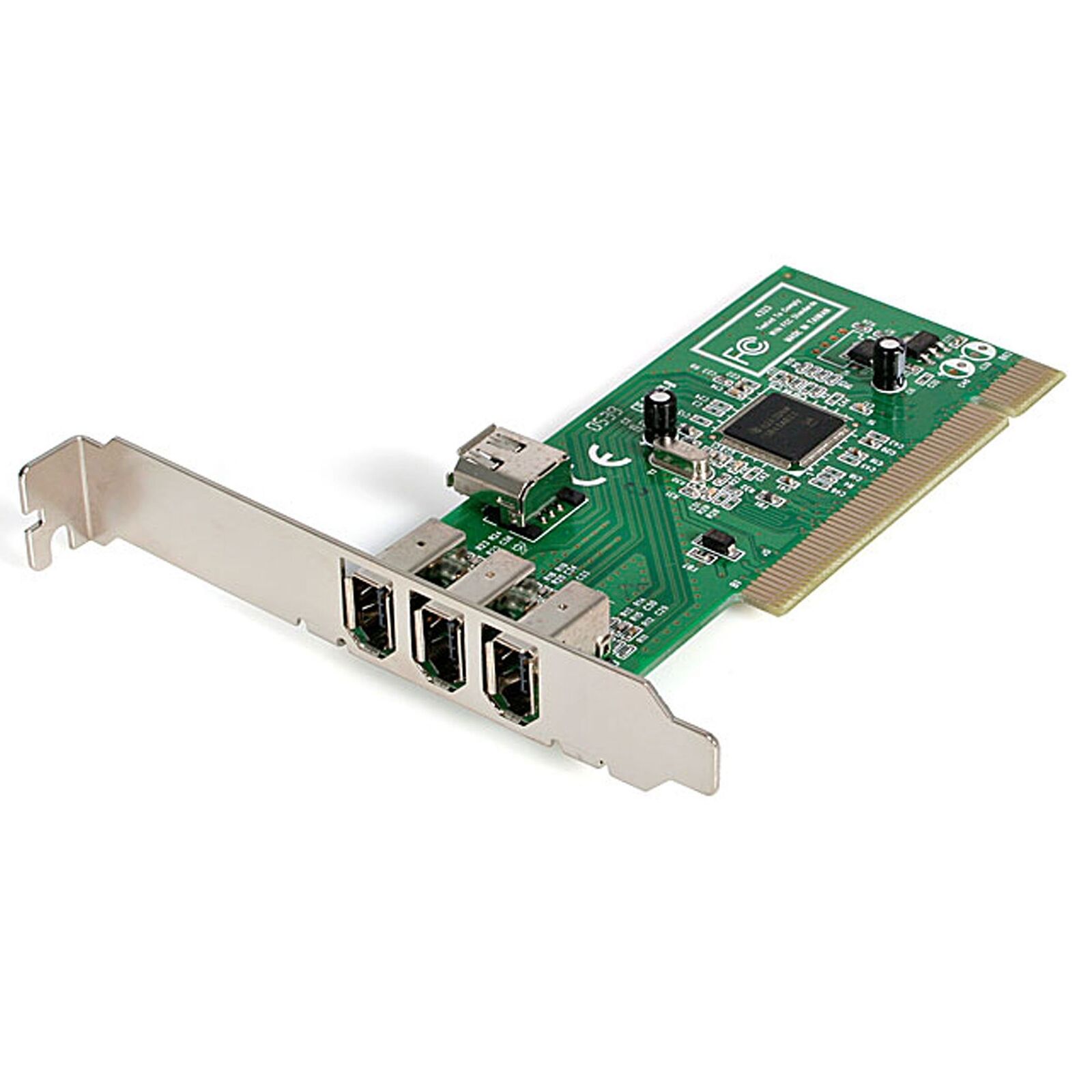 StarTech.com 4 port PCI 1394a FireWire Adapter Card - 3 External 1 Internal Fire