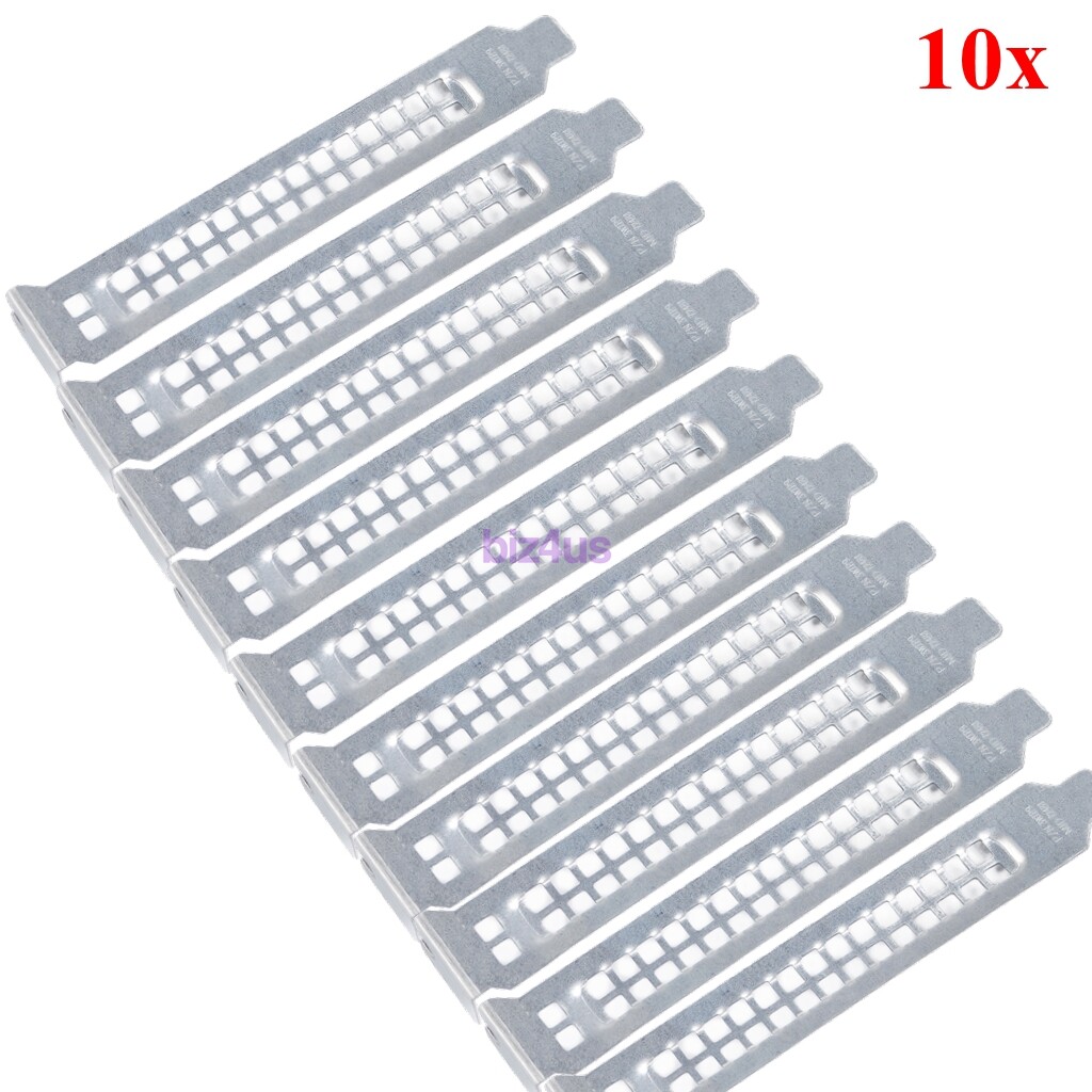 10 PCS of Dell PLT BLNK PCI MET R640 VENTED LF 14G 3WTR9 Plate Cover Fille Blank