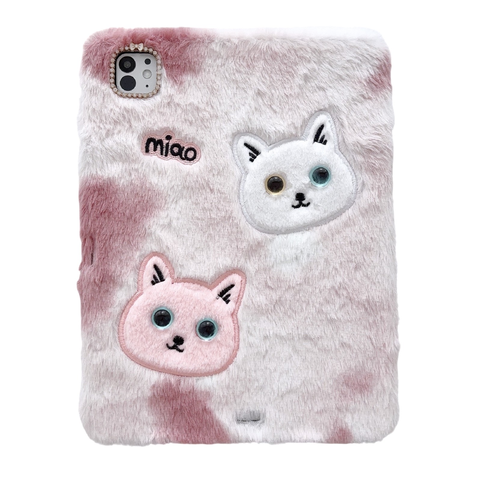 Plush Fur Cute Cartoon Soft Case Cover For iPad 5/6/7/8/9/10/11th Gen Pro 11"