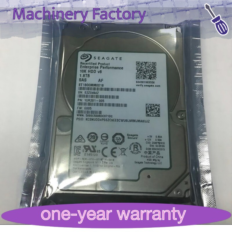 1PCS New NEW ST1800MM0018 FOR SEAGATE Enterprise 10K V8 1.8TB 12Gb/S SAS 2.5''