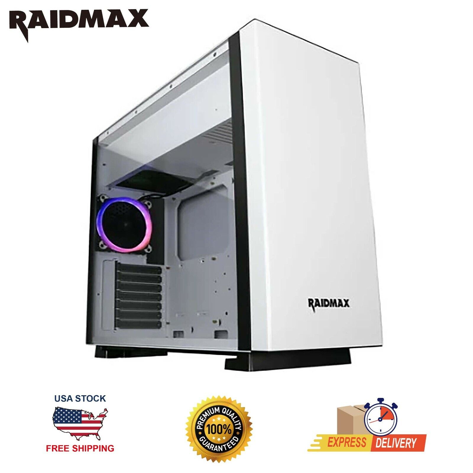 RAIDMAX ENGIMA ATX Computer Case(WHITE)