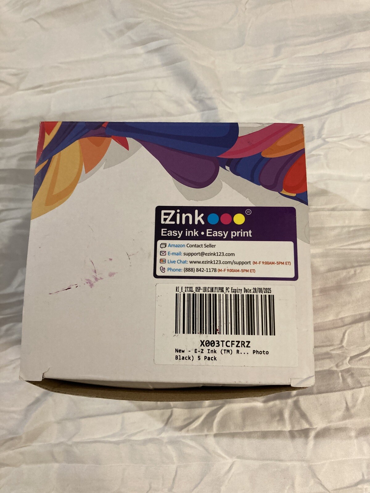 Ezink 273xl Photo Black Ink Cartridge  5 Pack Different Colors EXP 8/28/2025