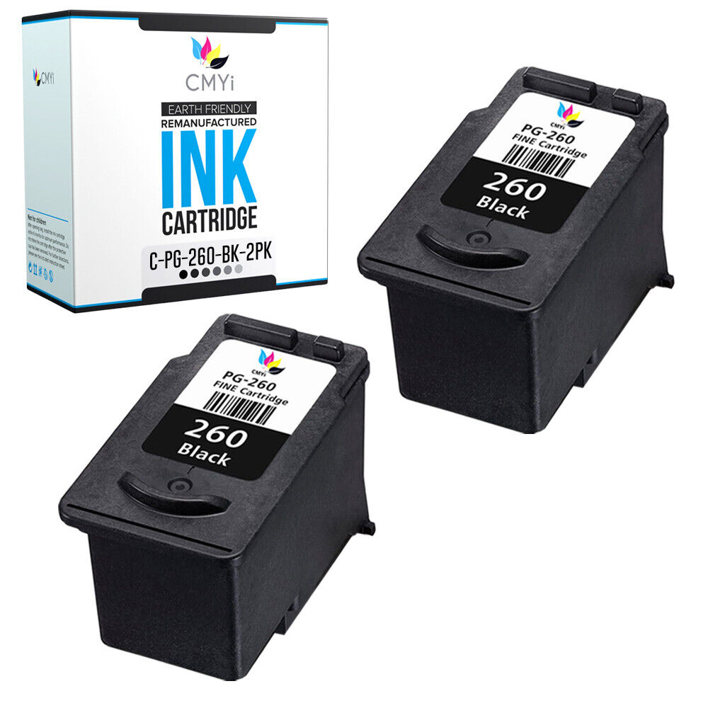 2PK Replacement 260 Black Ink Cartridge for Canon PIXMA TS5320 TS6420 TS6420a