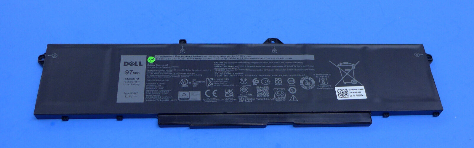 New Dell Latitude 5521 Precision 3561 Alienware M18 R1 6 Cell 97Wh Battery 9JRV0