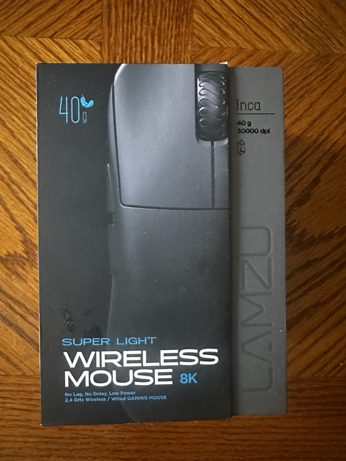 Lamzu Inca Gaming Mouse, 8K Polling Rate, Optical Switches, TTC Encoder, Paw3950