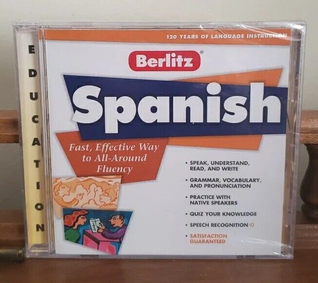 Vintage Berlitz  Spanish PC (Win/Mac) CD-ROM Software - The Learning Company NEW