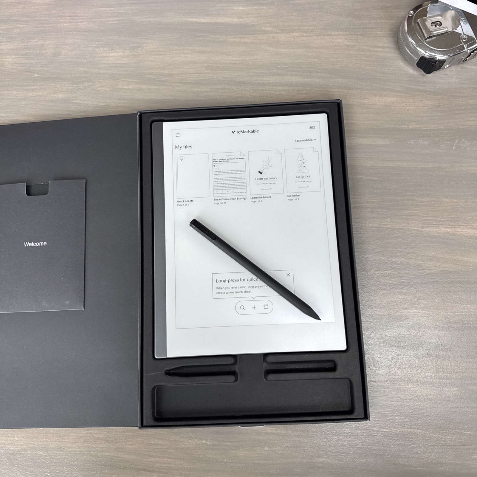 reMarkable 2 Paper Tablet Gray Digital Writing Tablet w/ Marker Plus Stylus
