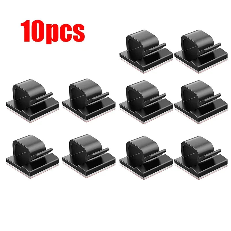 10/20Pcs Self Adhesive Silicone Cable Clips Organizer For USB Charging