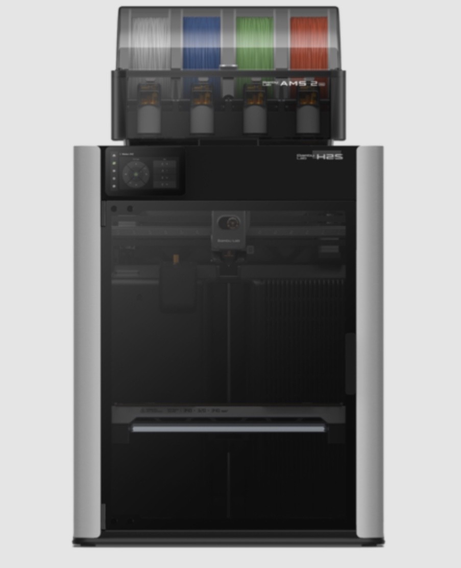 Bambu Lab - H2S AMS Combo 3D Printer - Silver
