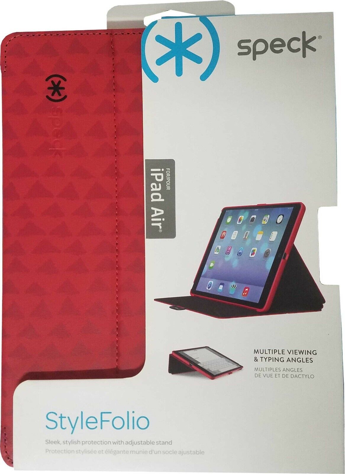 Speck Style Folio Case and Stand for Apple iPad Air 1st Generation Poppy Red New
