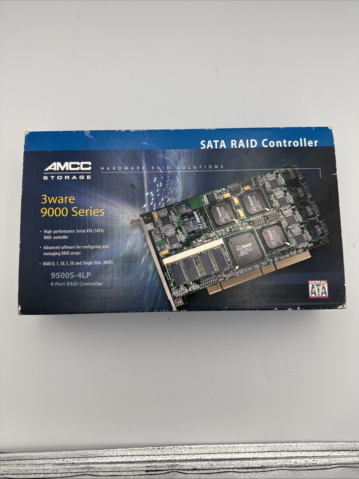 AMCC Storage 3WARE 9500S-4LP PCI-64BIT SATA RAID Controller 701-0190-05 C KIT