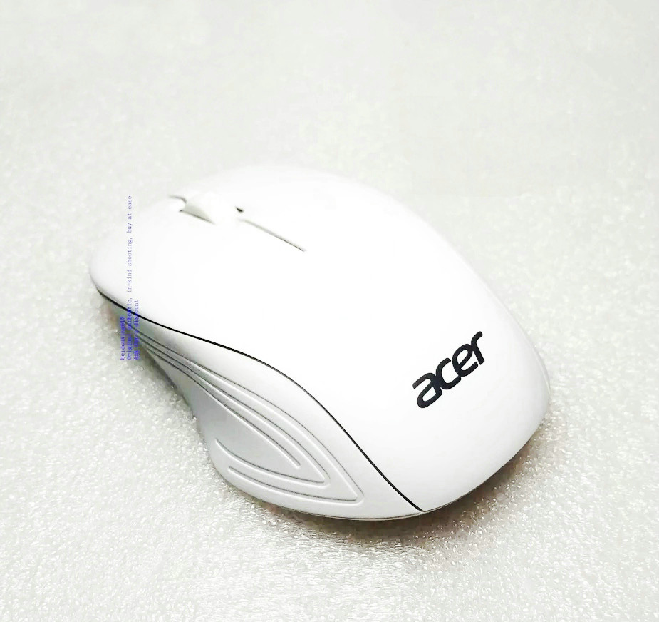 New original Acer wireless optical mouse MORFHPUO 1.5A~40mA milk white