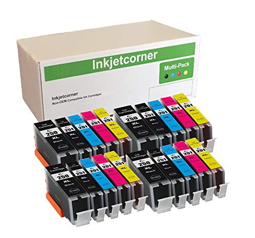 Compatible Ink Cartridges PGI-250XL CLI-251XL, 20 Pack