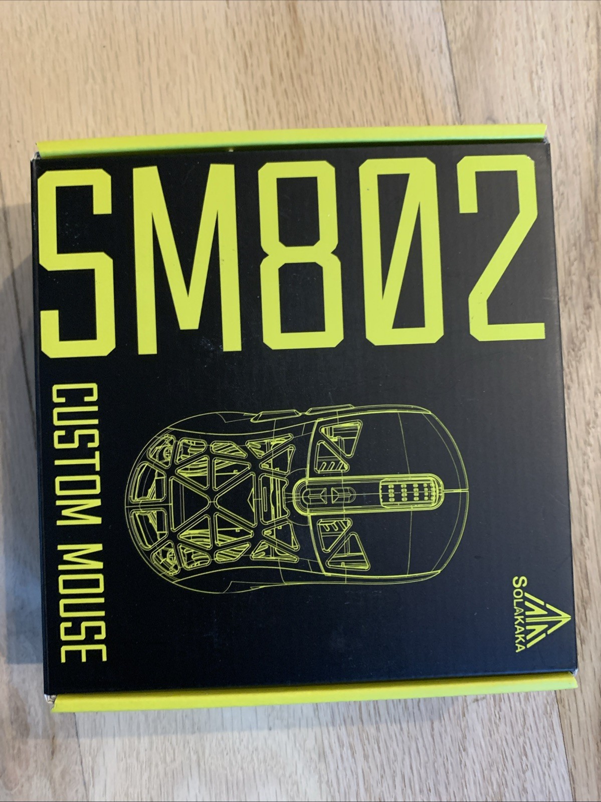 SM802 Black Gaming Mouse 10000 DPI Tri-Mode RGB PC Laptop