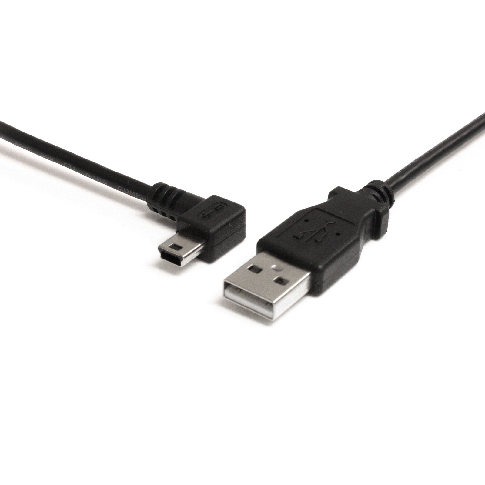 StarTech.com 3 ft. (0.9 m) Left Angle Mini USB Cable - USB 2.0 A to Left Angle
