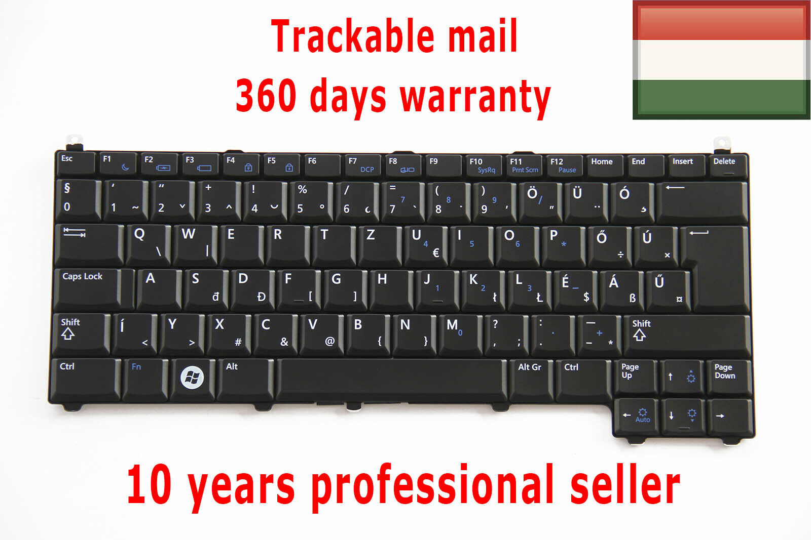 Hungarian HU Laptop Keyboard for Dell Latitude E4200 0X544D Magyar Not English