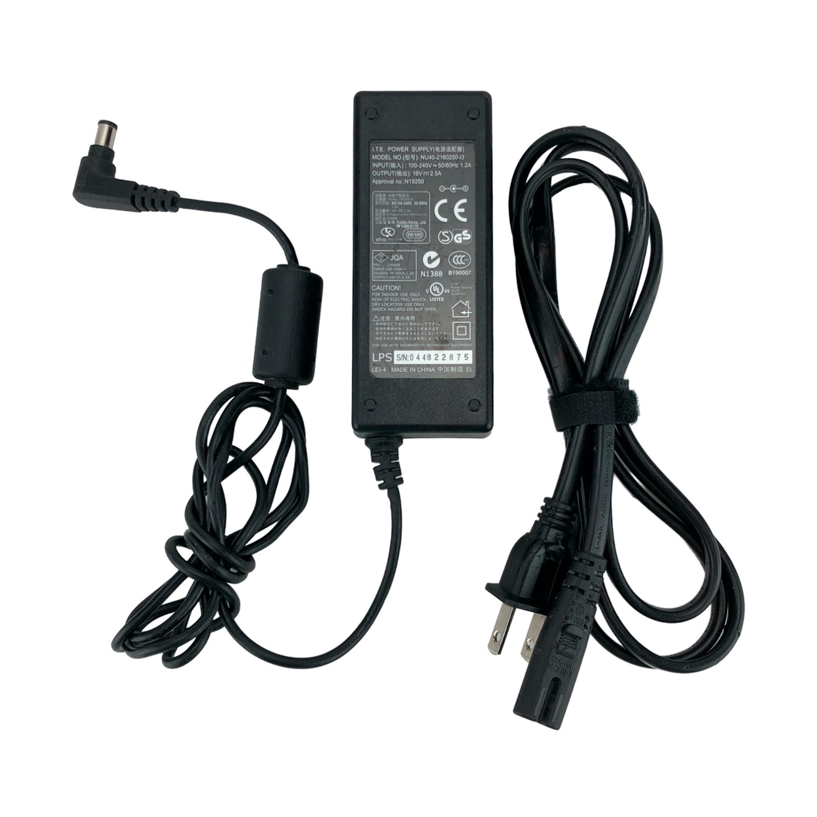 Genuine Fujitsu AC Power Adapter 16V 2.5A Image Scanner LEI NU40-2160250-I3