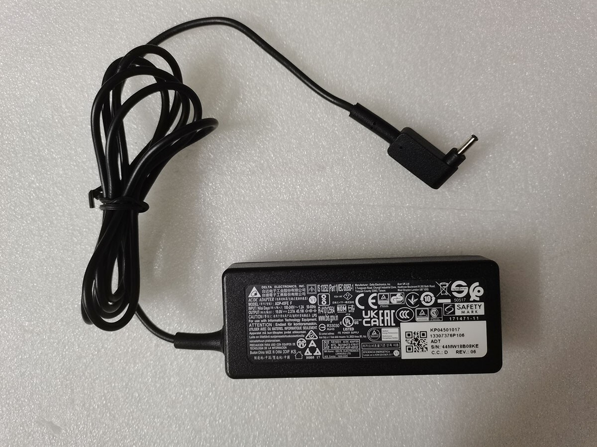 Genuine Delta 19V2.37A 3.0mm 45W ADP-45FE F For Acer Aspire 5 N20C4 A515-54-74C1
