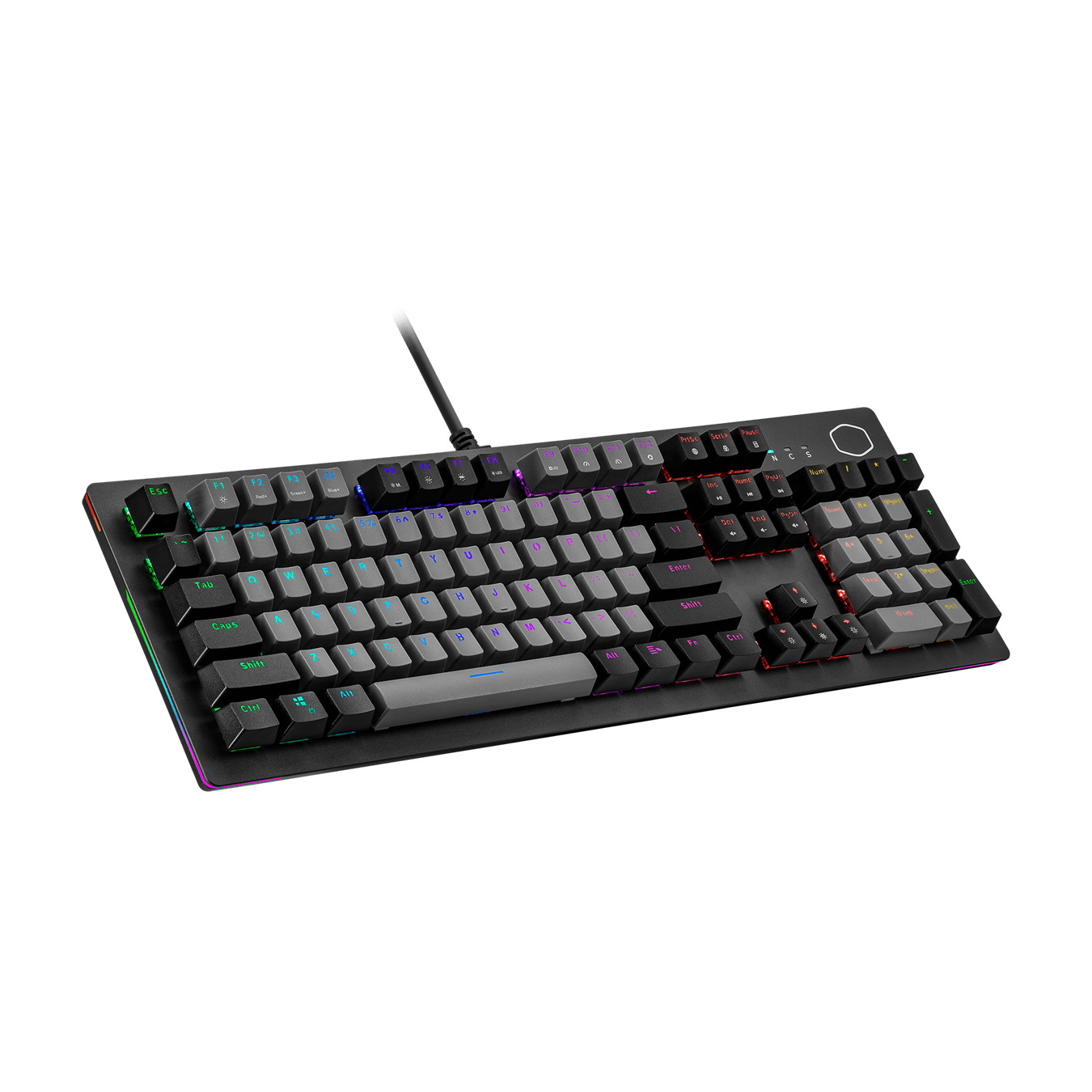 Cooler Master CK352 GAMING MECHANICAL KEYBOARD RGB English Hebrew switch Gray