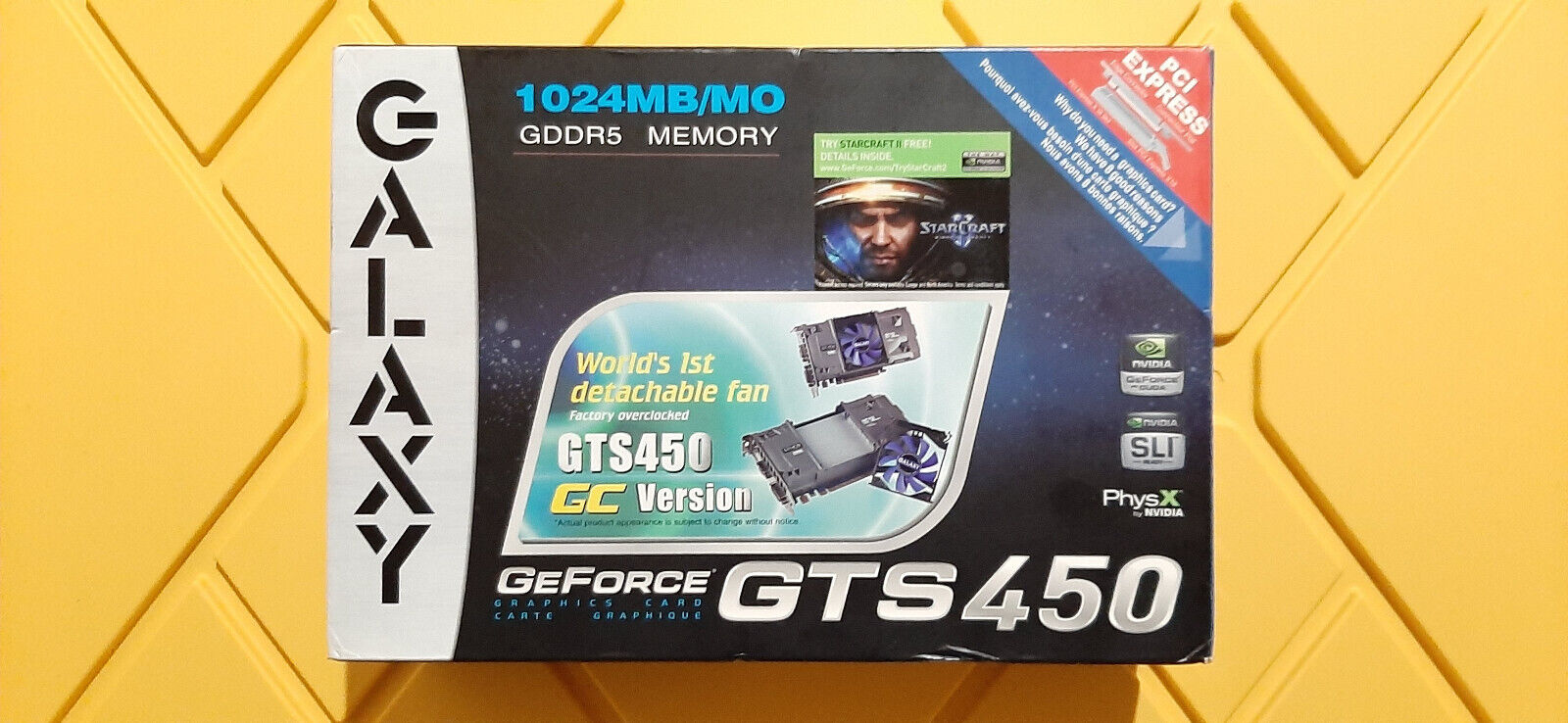Nvidia Galaxy Geforce GTS 450 1024MB GDDR5 PCI-E 2.0 Factory Sealed Brand New
