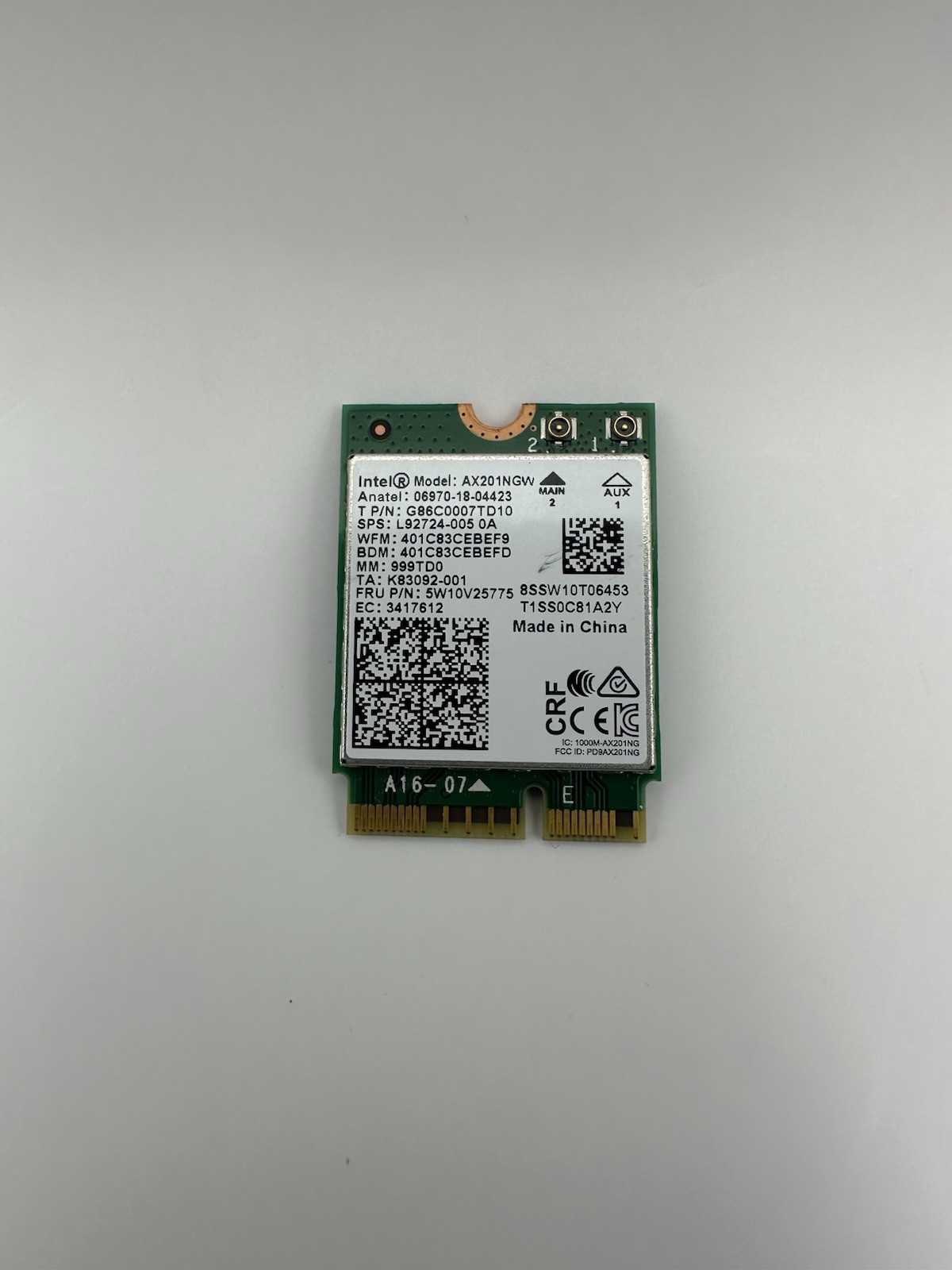 Wifi Card Intel AX201NGW