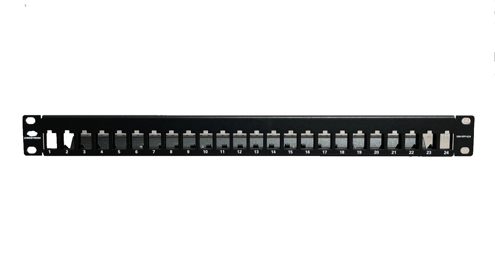Crestron DM-RPP-K24 DigitalMedia 24-Port Keystone Patch Panel (R22) - NEW