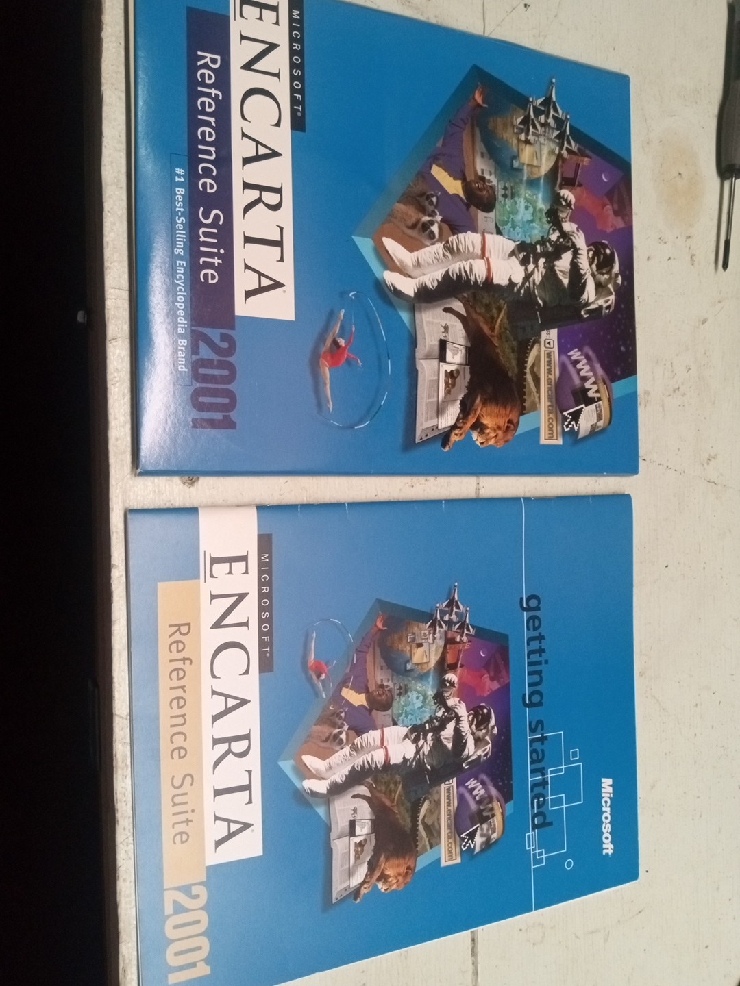 MICROSOFT - ENCARTA - Reference Suite 2001 -   7 CD Set