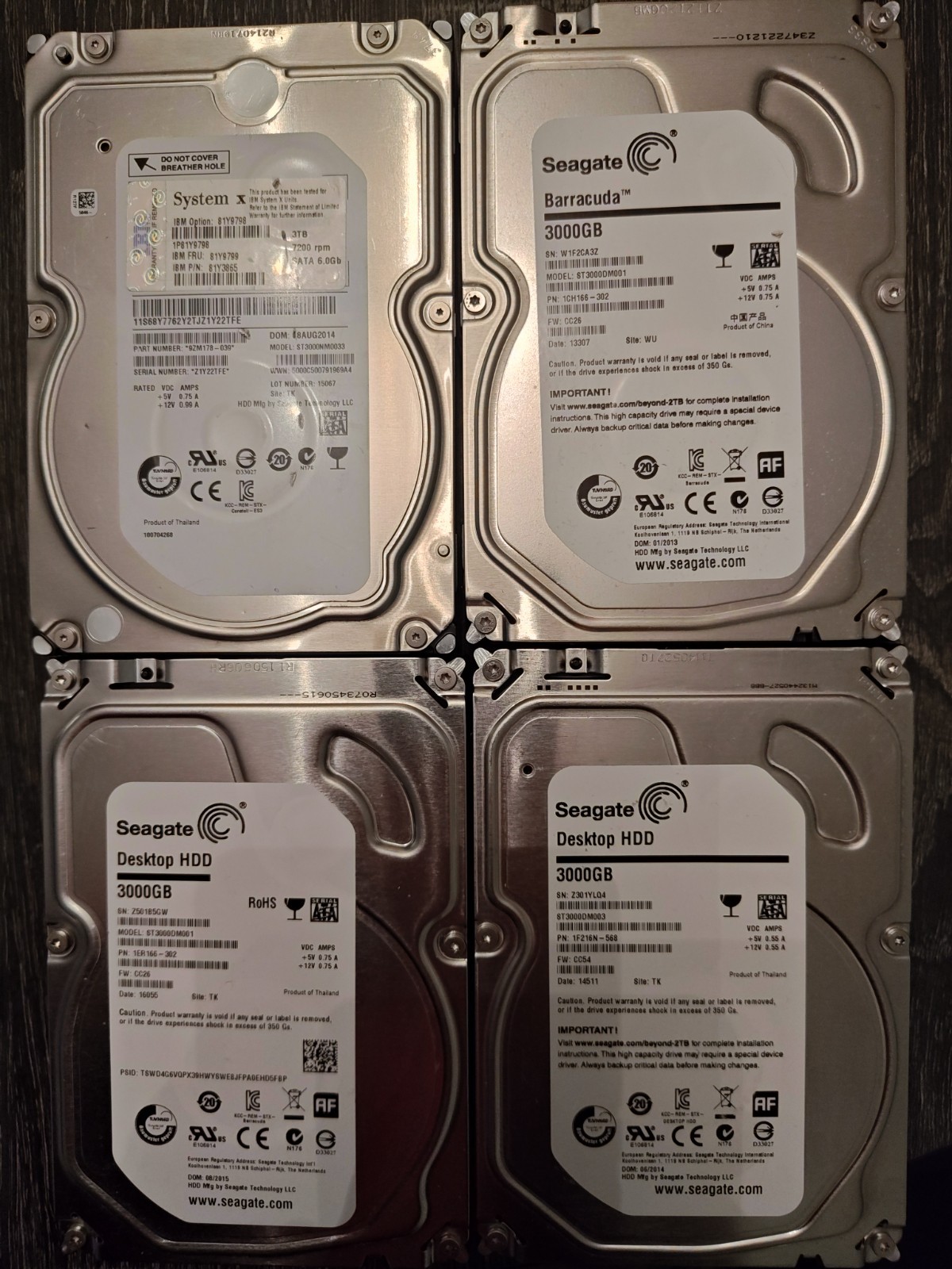 Seagate Desktop HDD  3TB SATA III 3.5" Hard Drives