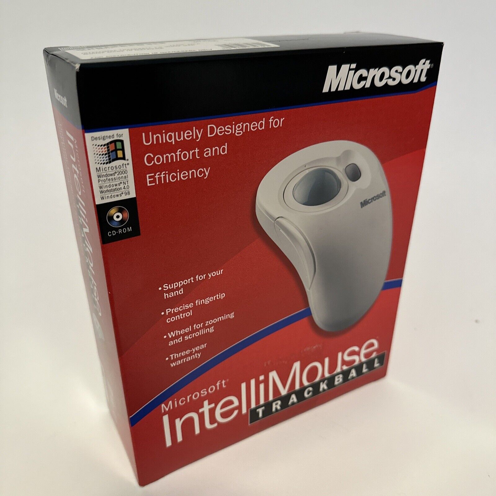 Vintage Microsoft IntelliMouse Trackball Mouse Serial PS/2 New In Box Old Stock