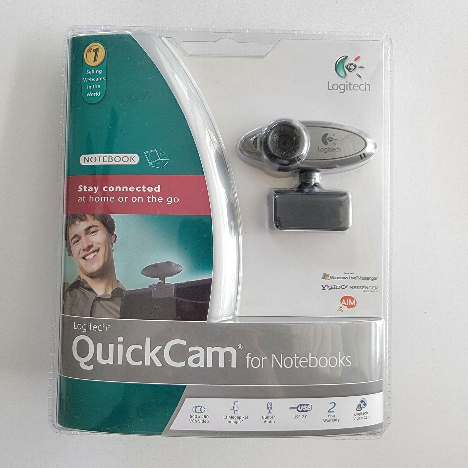 Portables Logitech QuickCam for Notebooks Web 961404-0403 Travel Case Included 