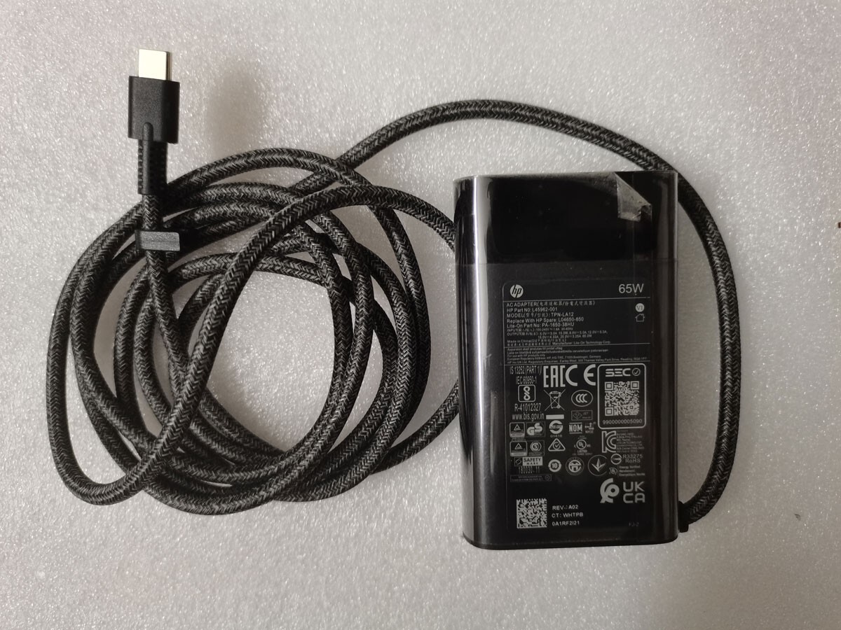 For HP OmniBook X 16-AS0023DX Original 65W Type-C L45962-001 20V 3.25A adapter