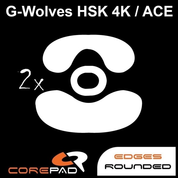 Corepad Skatez G-Wolves HSK PRO 4K ACE Replacement Mouse Feet Hyperglides PTFE Teflon