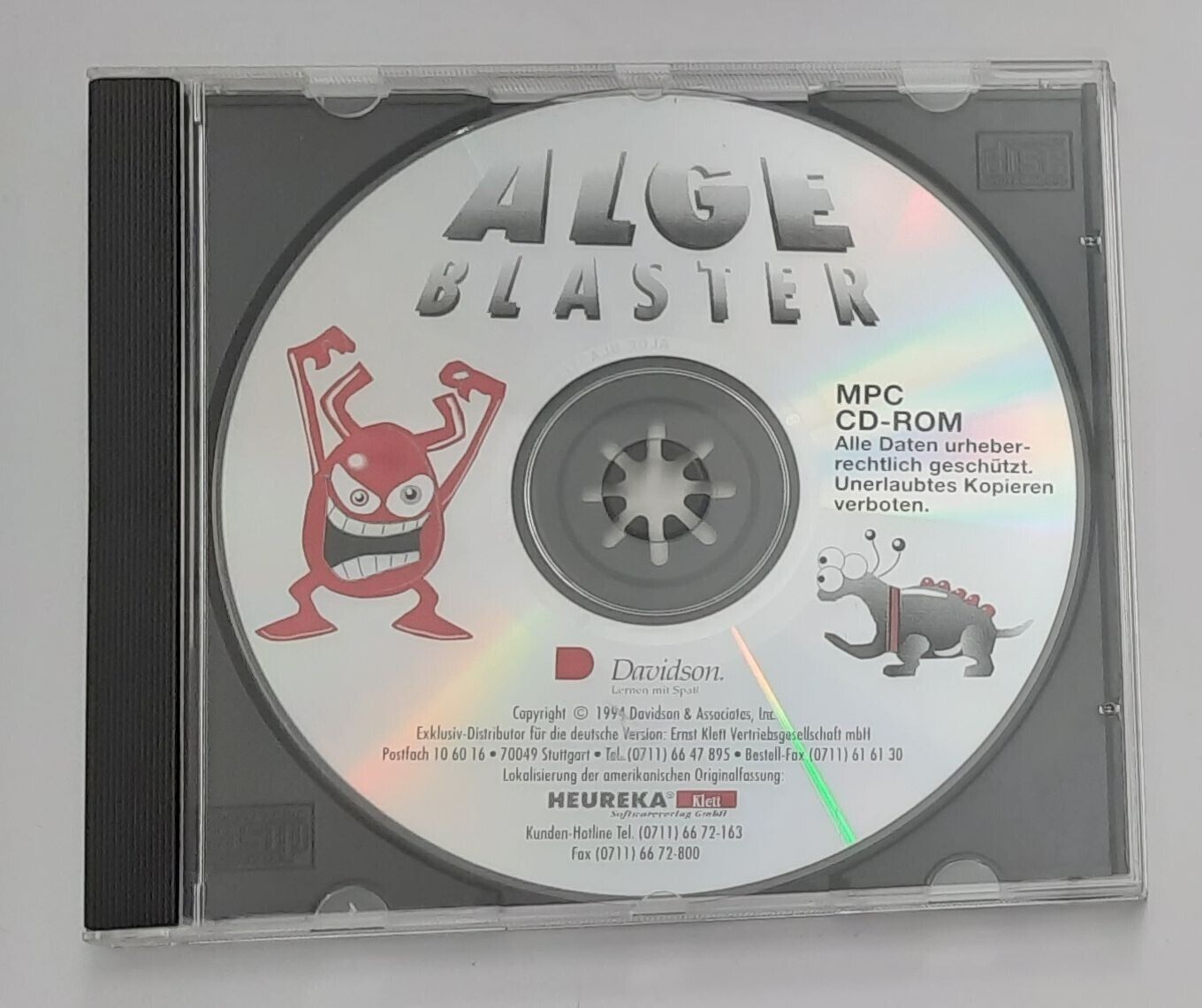ALGE Blaster CD-ROM (MPC, Eureka Klett, 486, Windows 3.x, 1994, Retro)