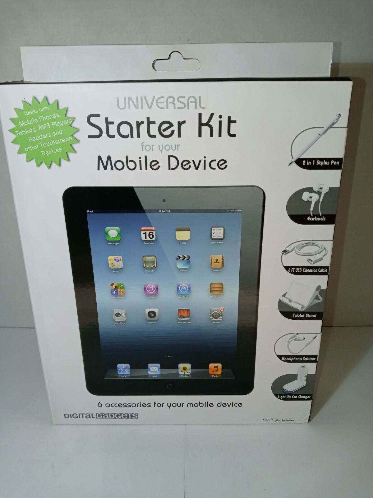 New In Box Starter Kit DGMEDBD-02 (6 Accessories) For Mobile Devices