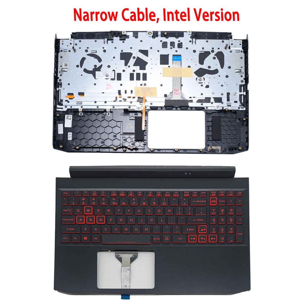 For Acer Nitro 5 AN515-55 57 Palmrest Backlit Keyboard Narrow Cable 6B.QEXN2.001